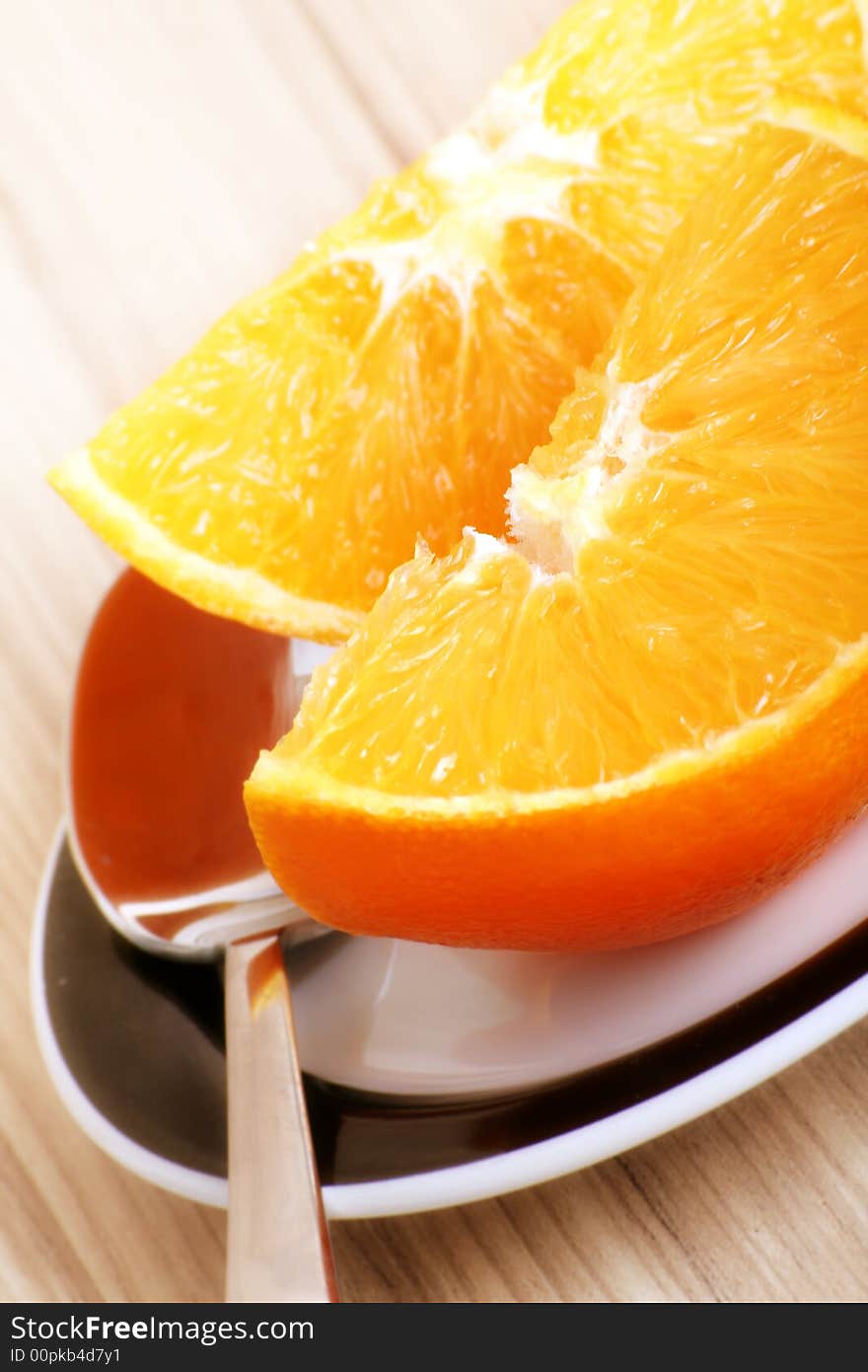 Two Oranges and a spoon