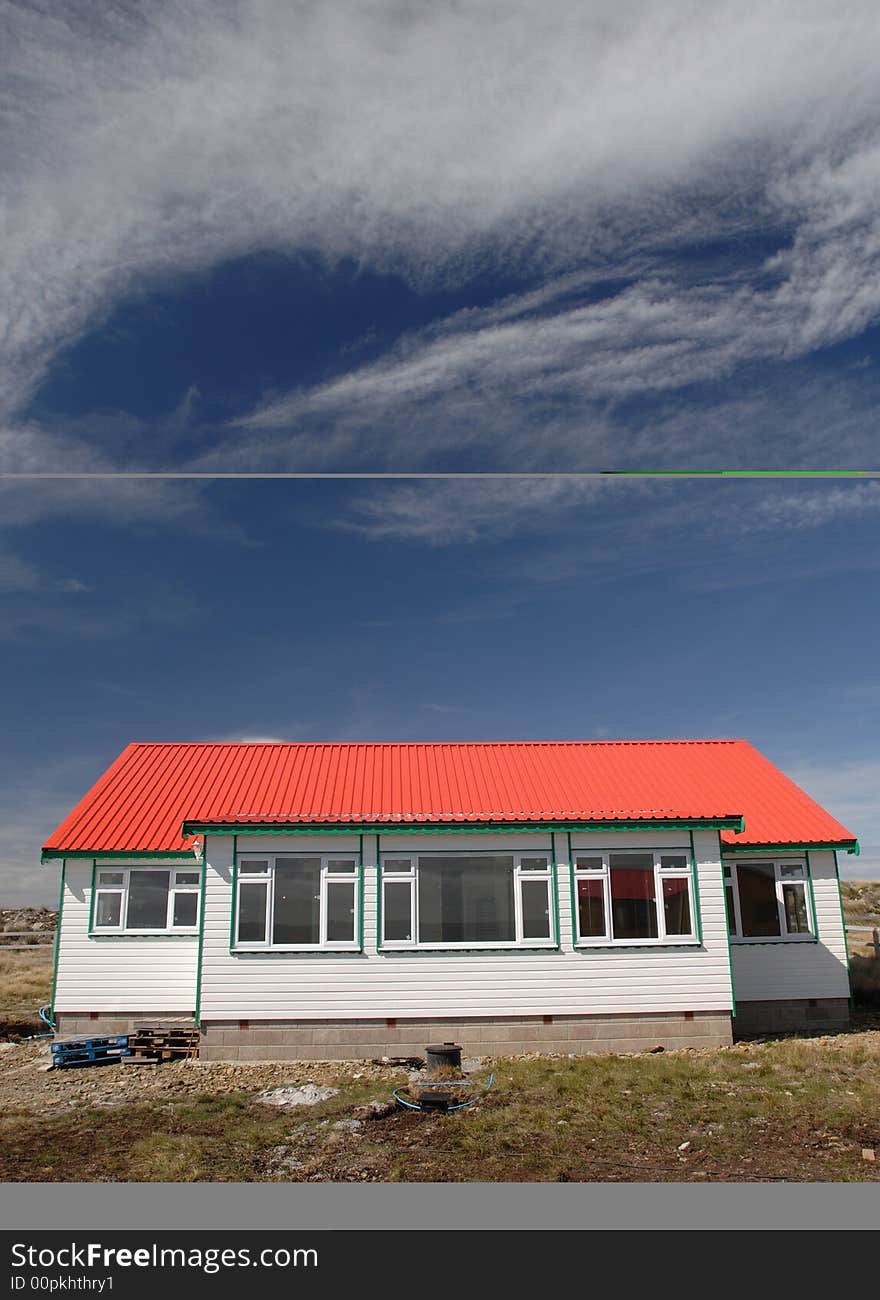 One of a new housing project in Stanley, Capital of the Falkland Islands. One of a new housing project in Stanley, Capital of the Falkland Islands