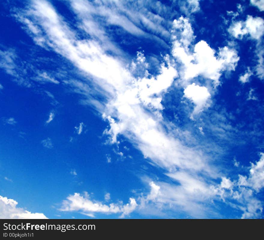 Sky with clouds