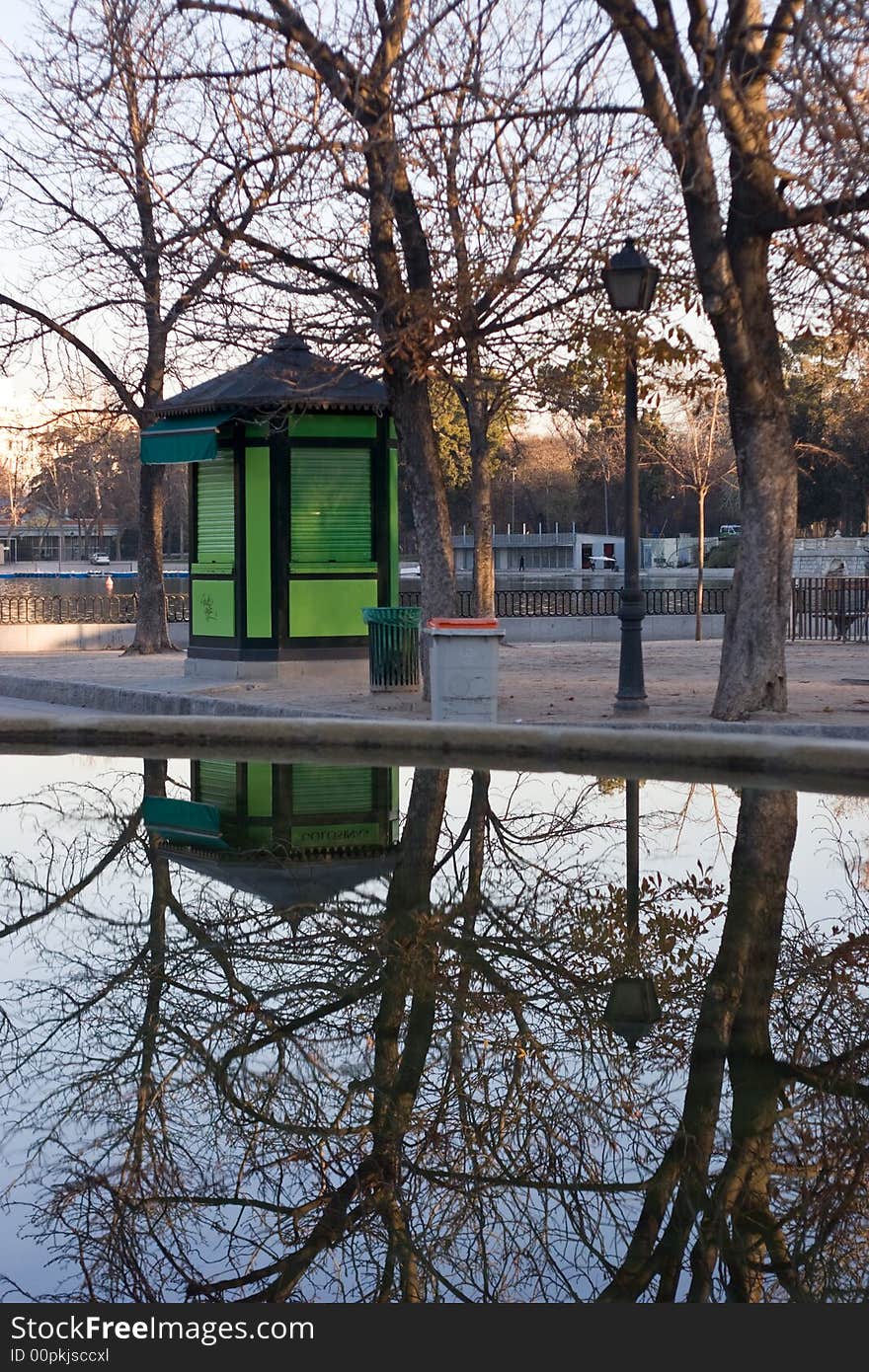 Peace, Tranquility and Sunrise in Madrid's famous Retiro Park. Peace, Tranquility and Sunrise in Madrid's famous Retiro Park