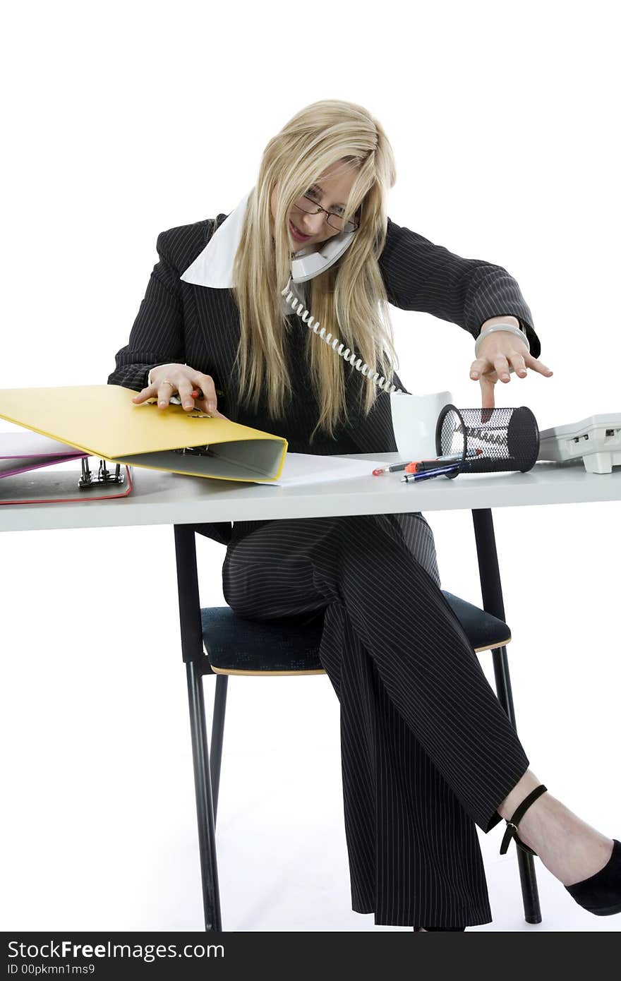 Bussines woman  working