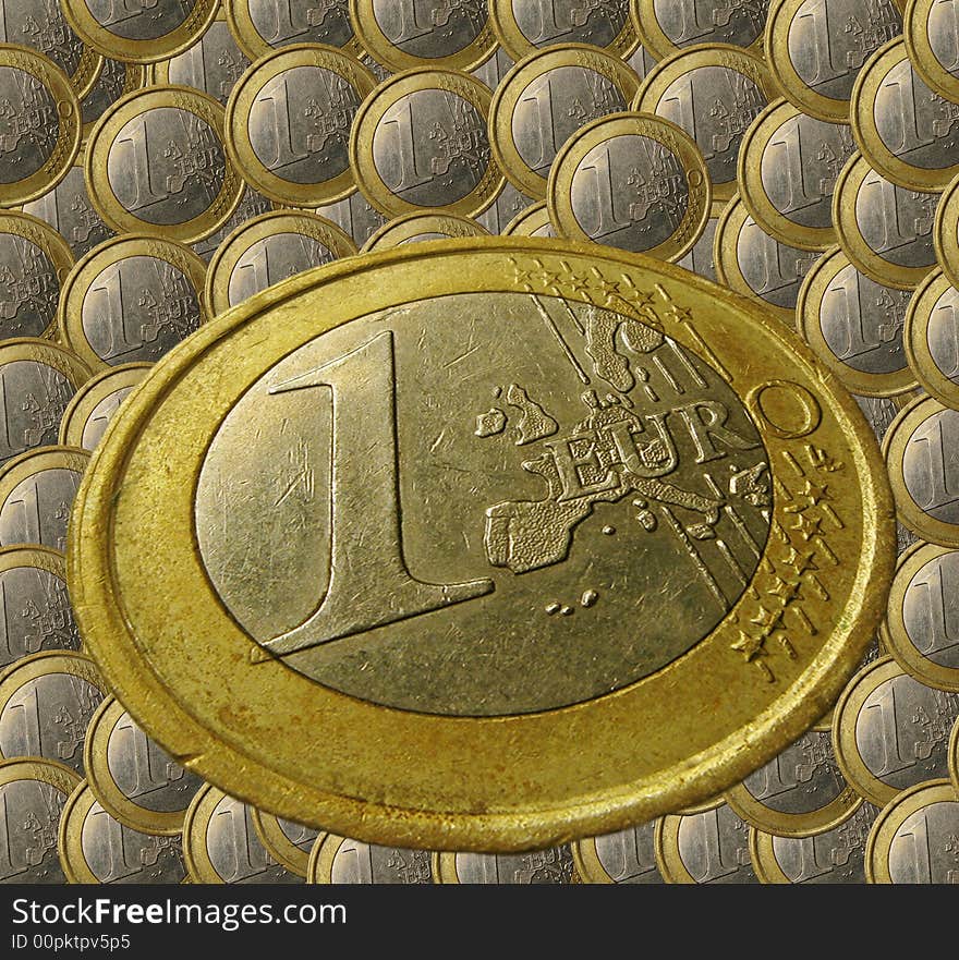 Money - euro on a background