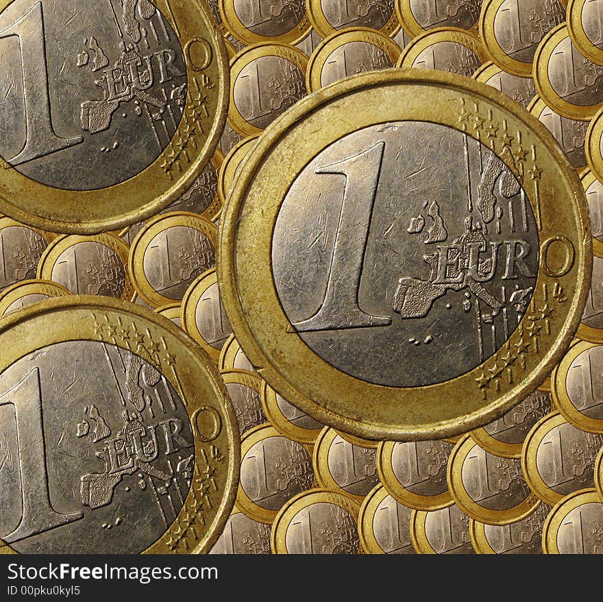 Money - euro on a background