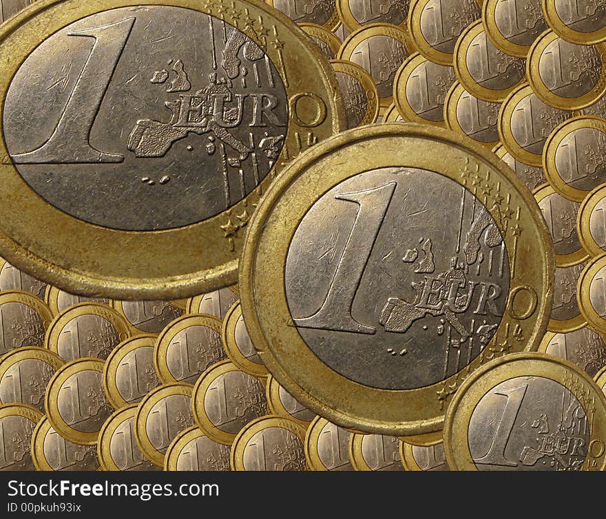 Money - euro on a background