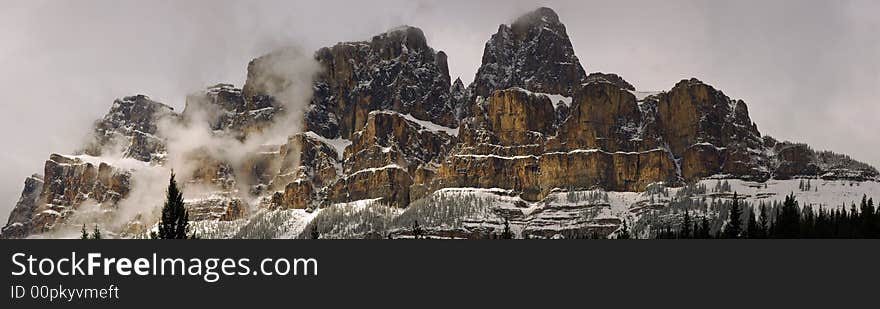 Canadian rockies panorama