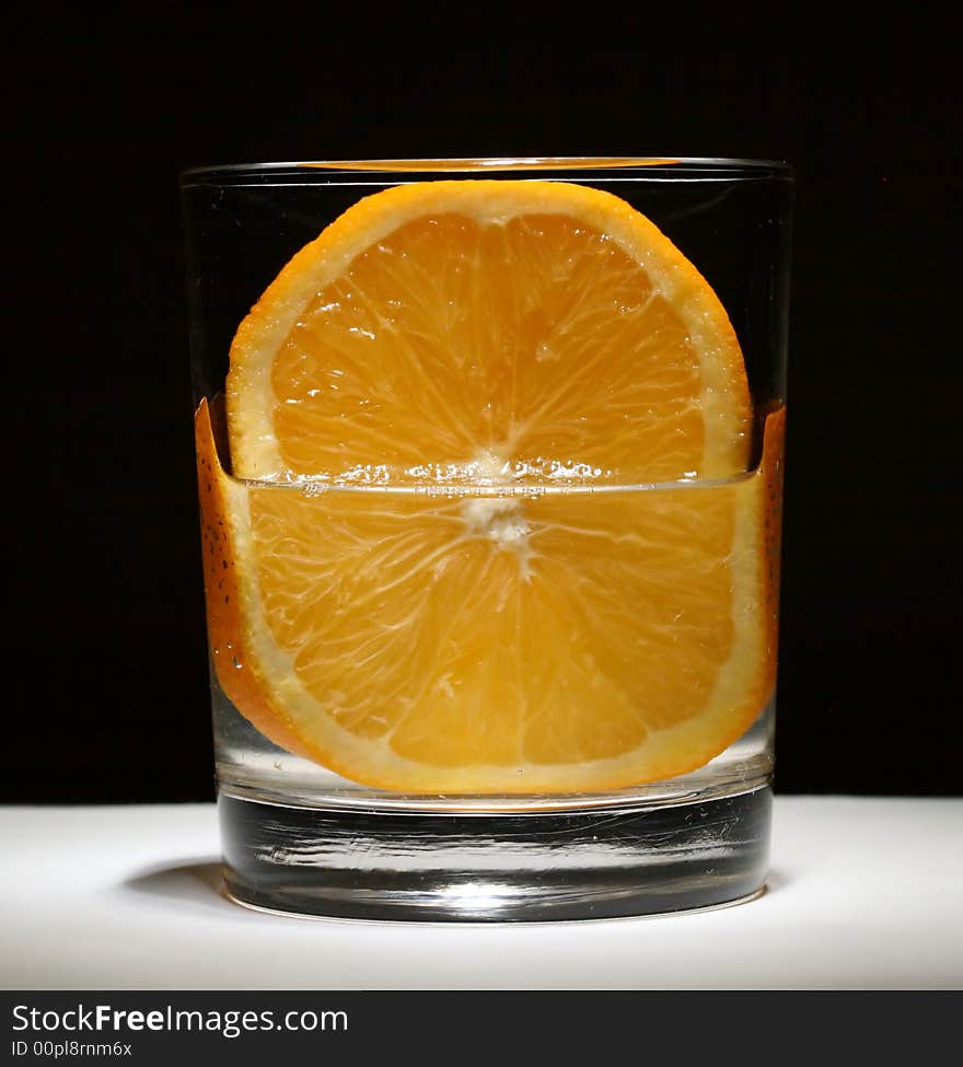 Cocktail with orange