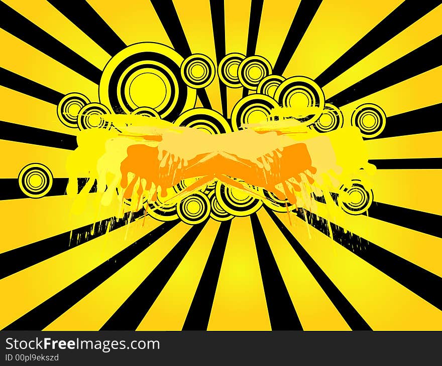 Image of abstract yellow sunshine. Image of abstract yellow sunshine