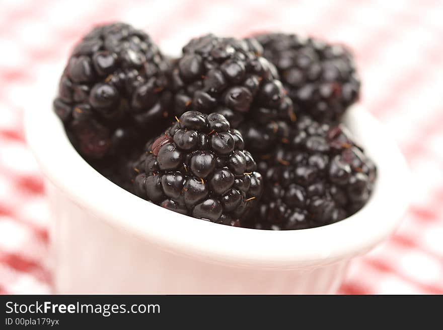 Blackberries in a Small Bowl