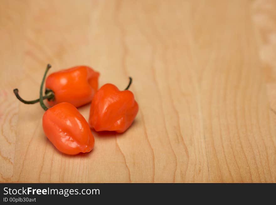 Orange Chili Peppers