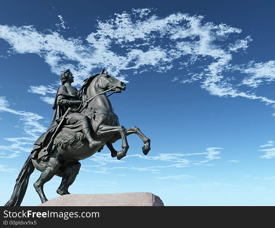 Monument of Peter the First - St.Petersburg , Russia. Monument of Peter the First - St.Petersburg , Russia