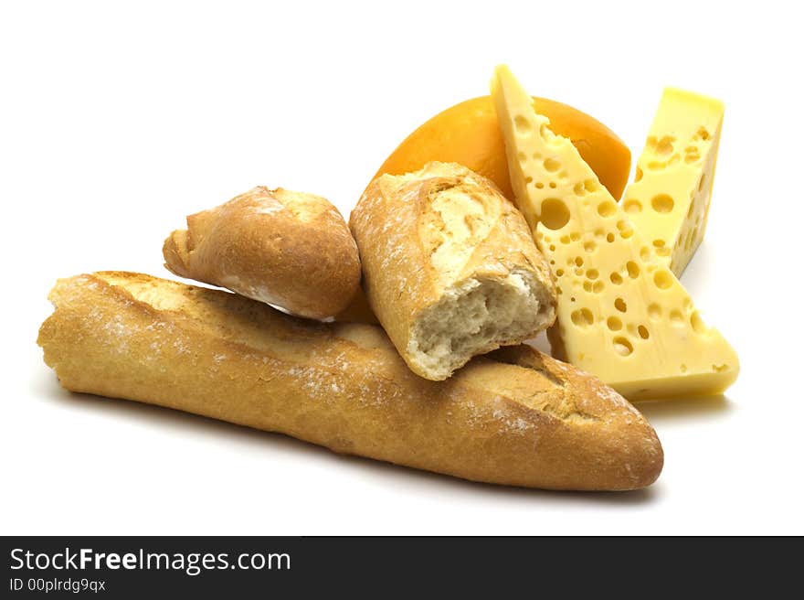 Baguette and cheese