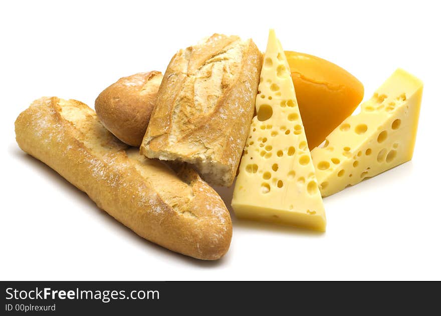 Baguette and cheese