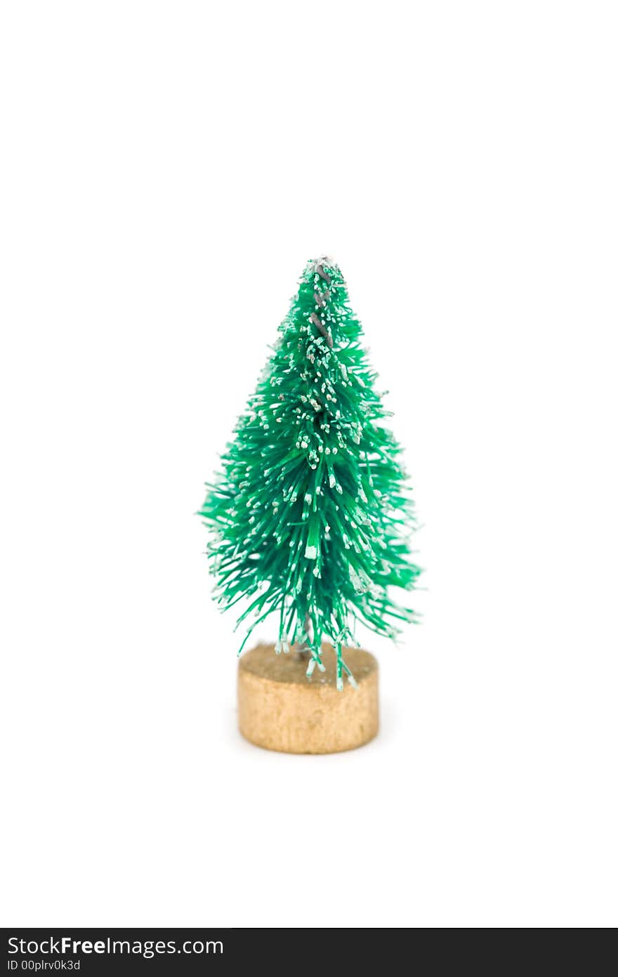 Miniature Fake Flocked Christmas Tree