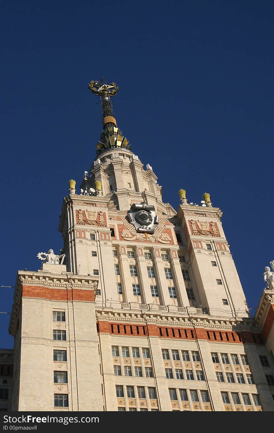 Building of the Moscow State university  M.Lomonos