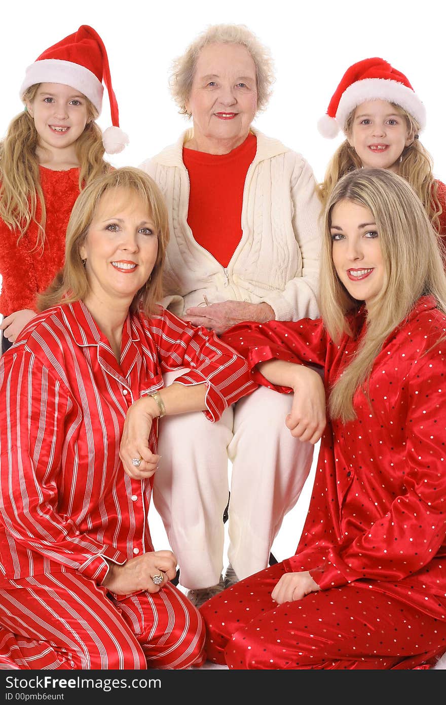 Great Grandmother, grandma, mother and children