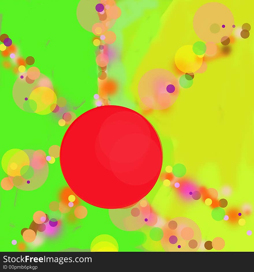 Sun illustration, ray illustration, red, planet, green