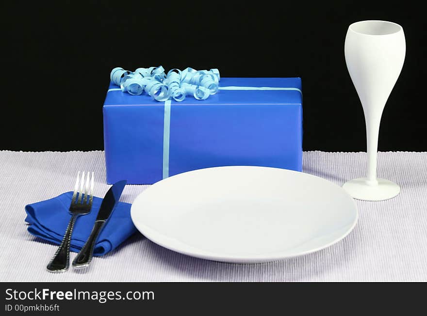 Blue Party Table