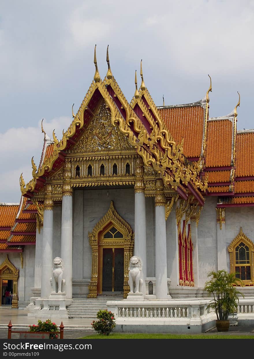 Marble Temple in Bangkok Thailand