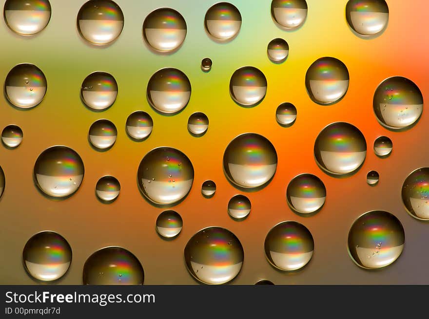 Colored Drops Background