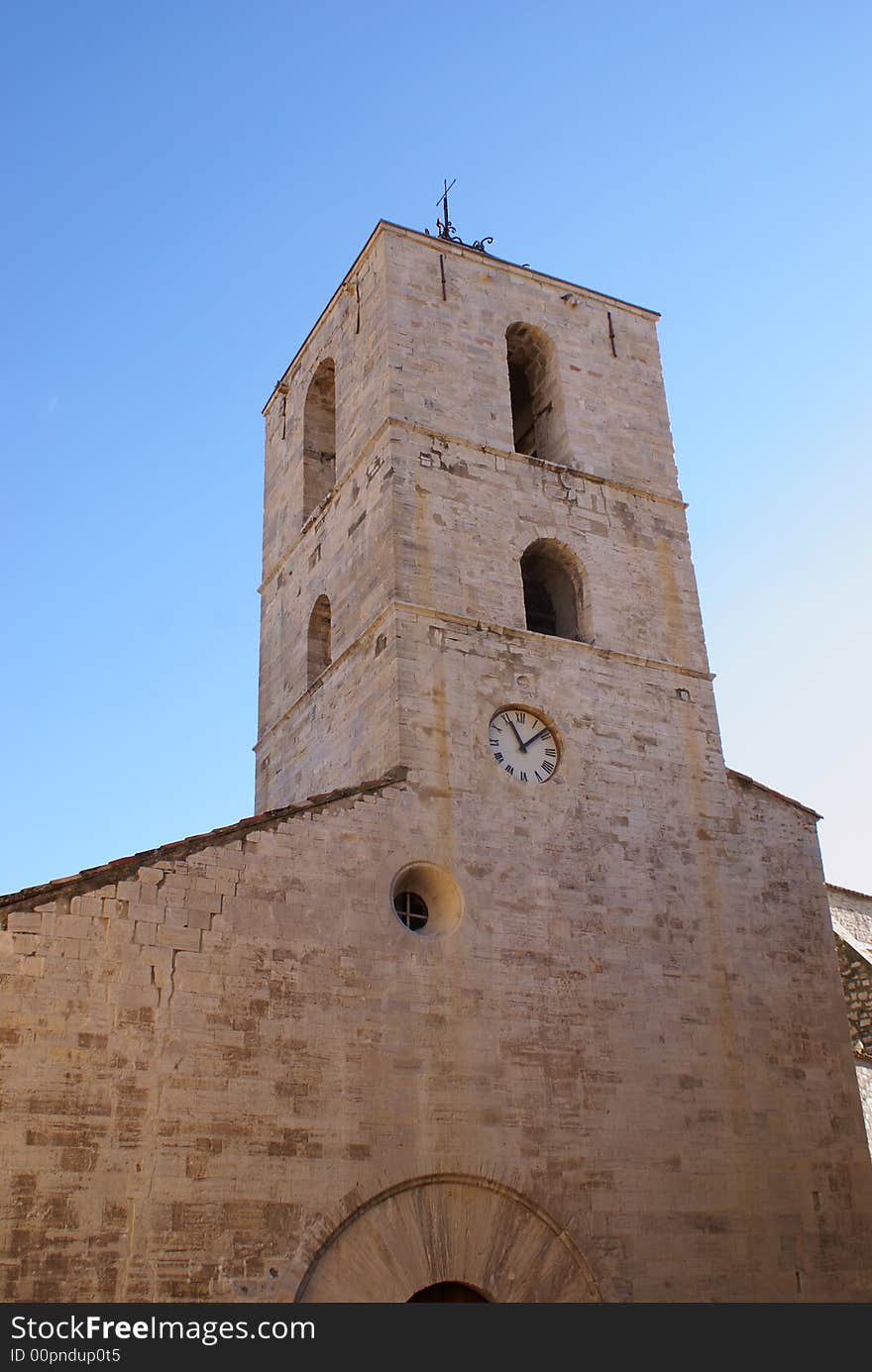 Old church from middle age in the city of Hyeres. (French Riviera). Old church from middle age in the city of Hyeres. (French Riviera)