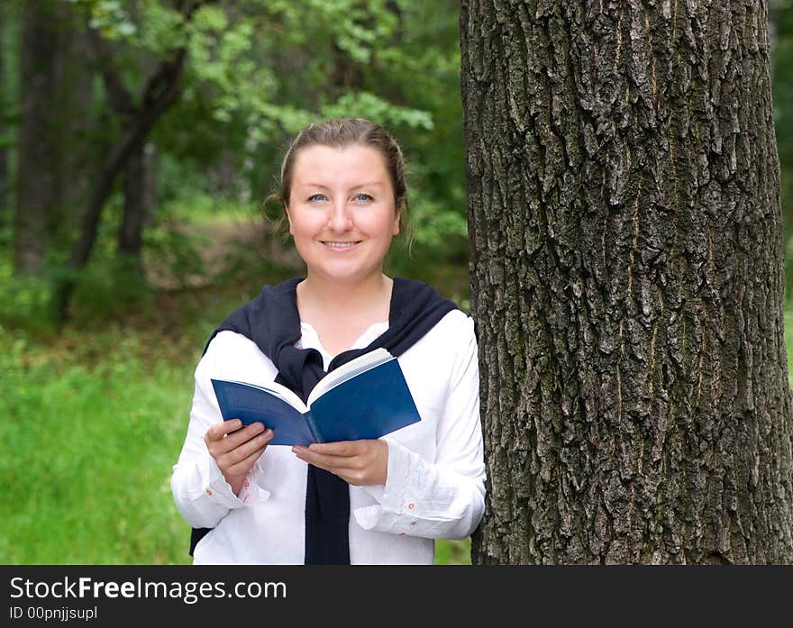 Student with book