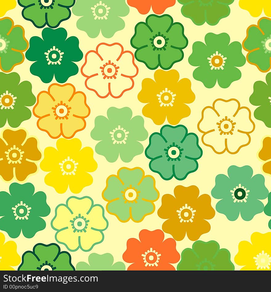 Seamless flower wallpaper