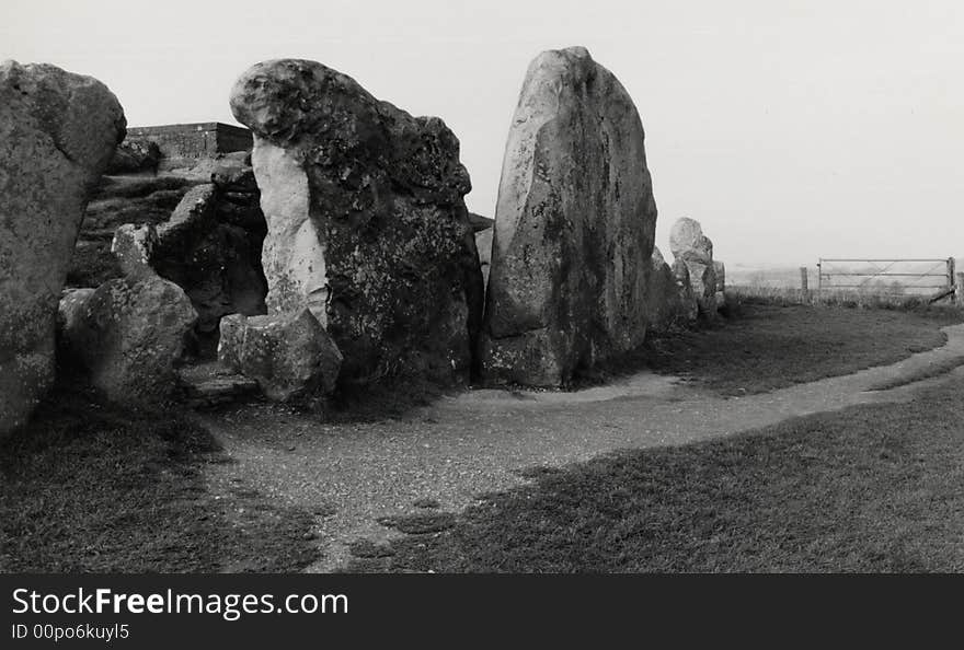 West kennet longbarrow entrance UK