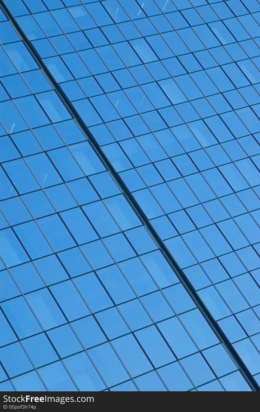 Windows of skyscraper