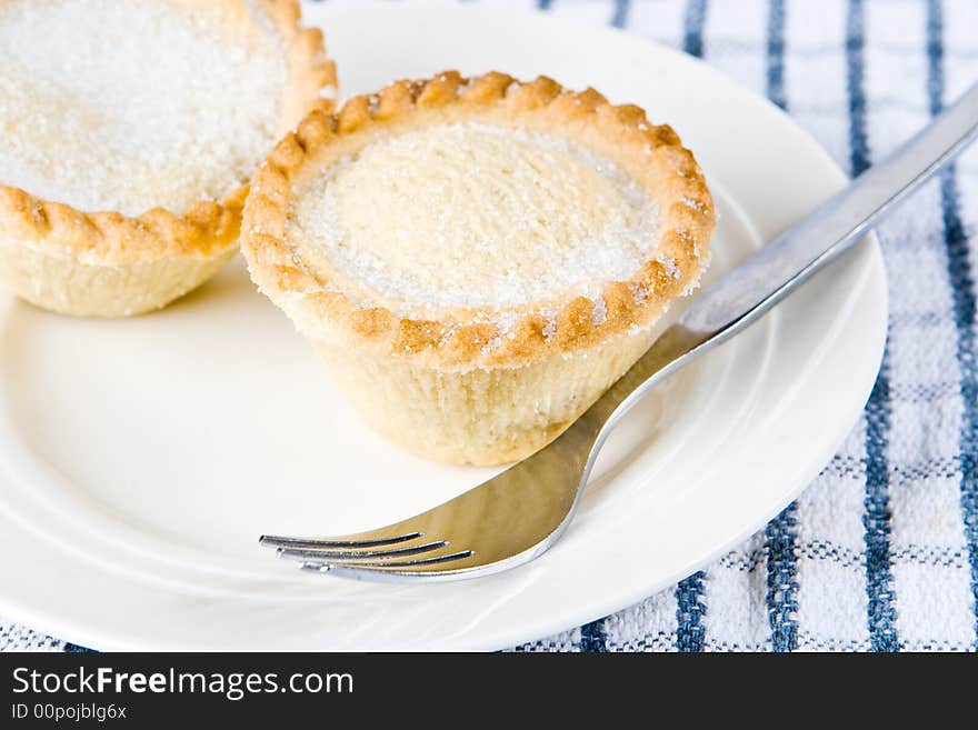 Mince pies on a plate