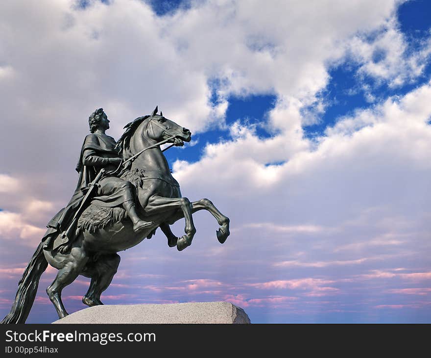 Monument of Peter the First - St.Petersburg , Russia. Monument of Peter the First - St.Petersburg , Russia