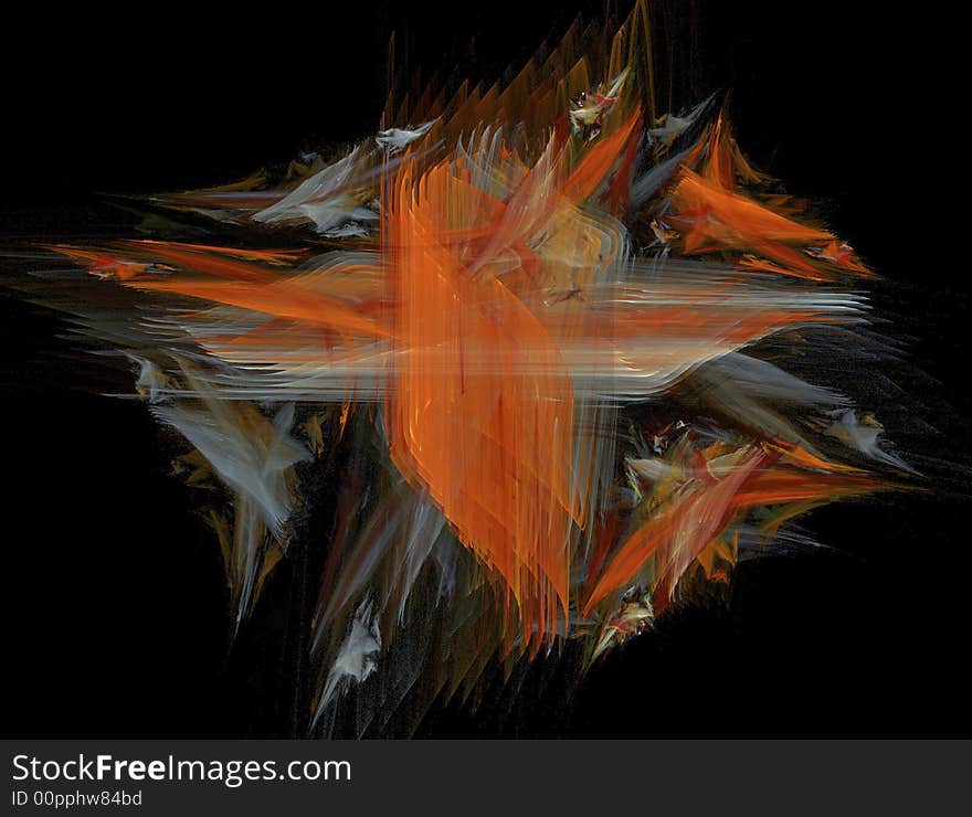 Abstract illustration with many details. Computing fractal picture.