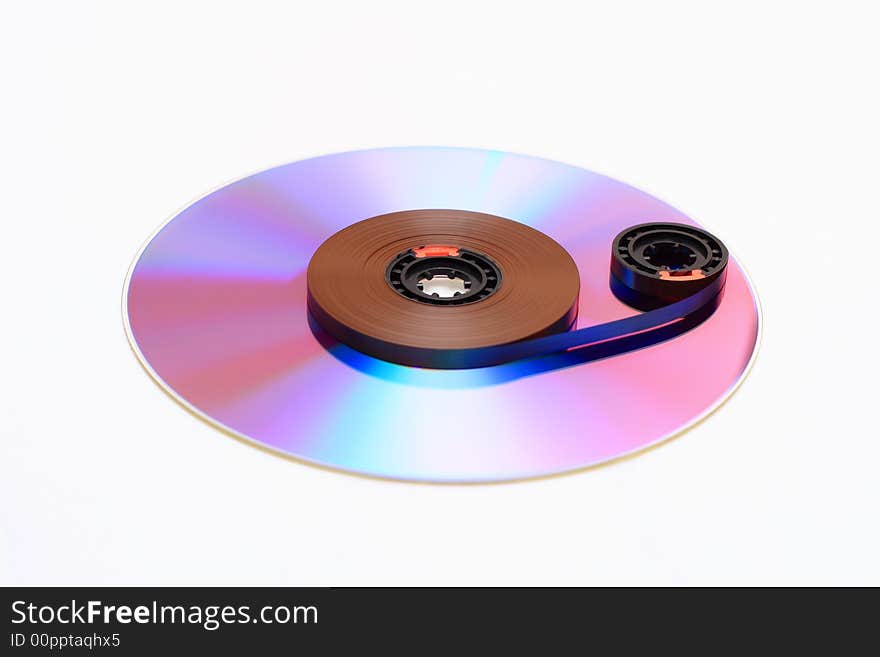 Audio a film placed on a CD. Audio a film placed on a CD