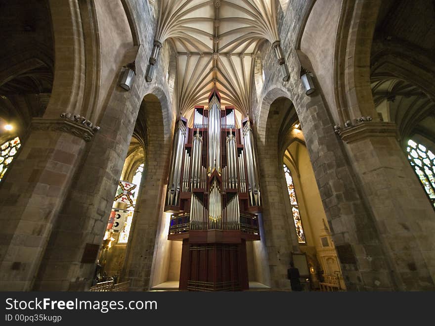 StGiles cathedral, Historic Cathedral,stained glass windows