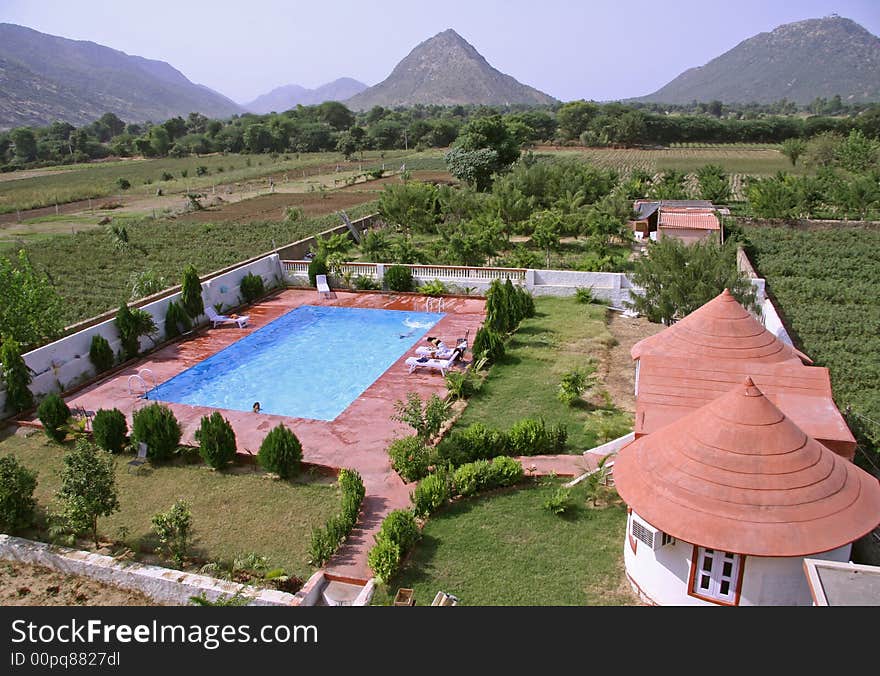 Isolated hotel resort, pushkar