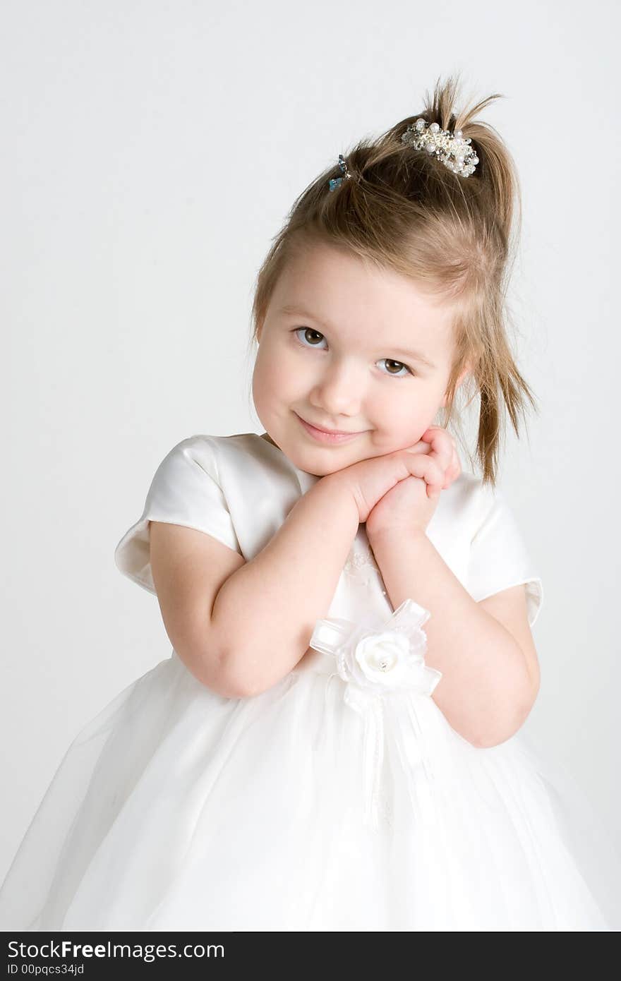 Bright portrait of adorable girl