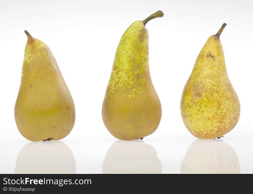 Pears On White Background