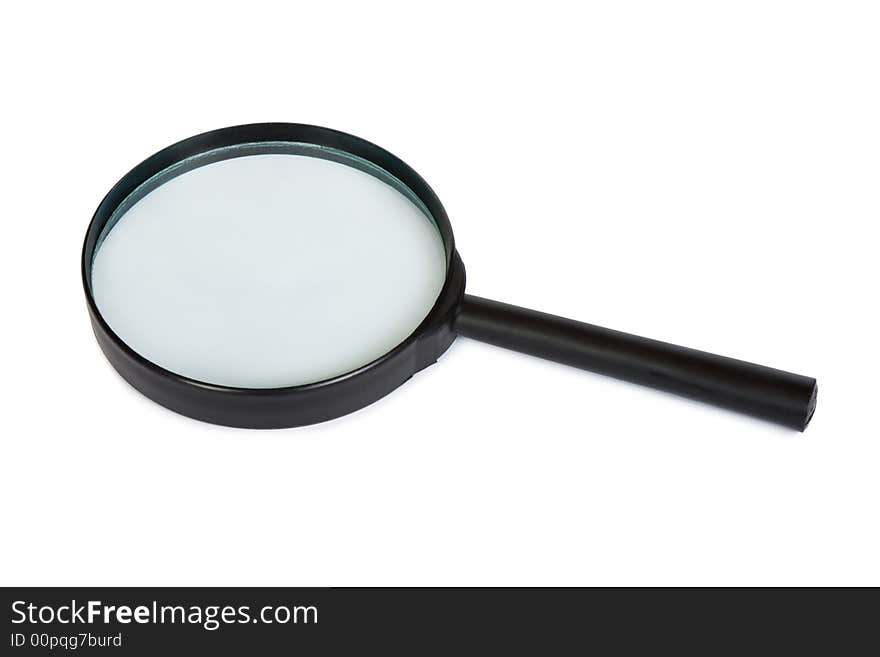 Magnifying glass, isolated on white background