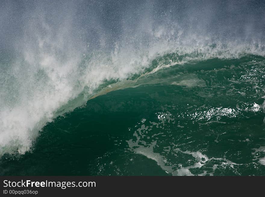 Giant wave breaking on the north shore of oahu. Giant wave breaking on the north shore of oahu