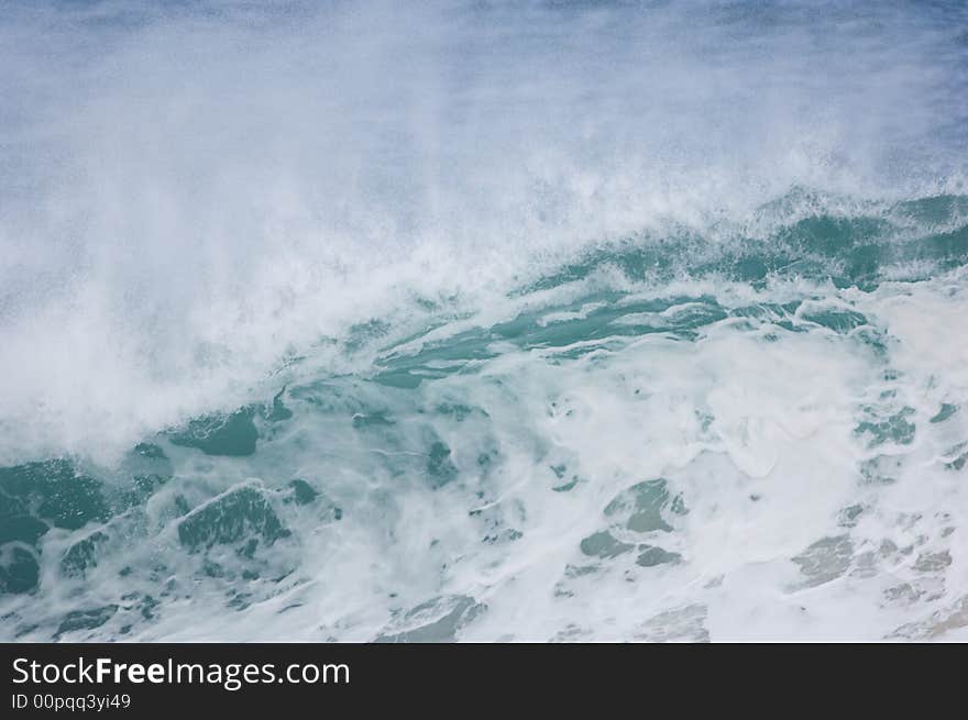 Giant wave breaking on the north shore of oahu. Giant wave breaking on the north shore of oahu