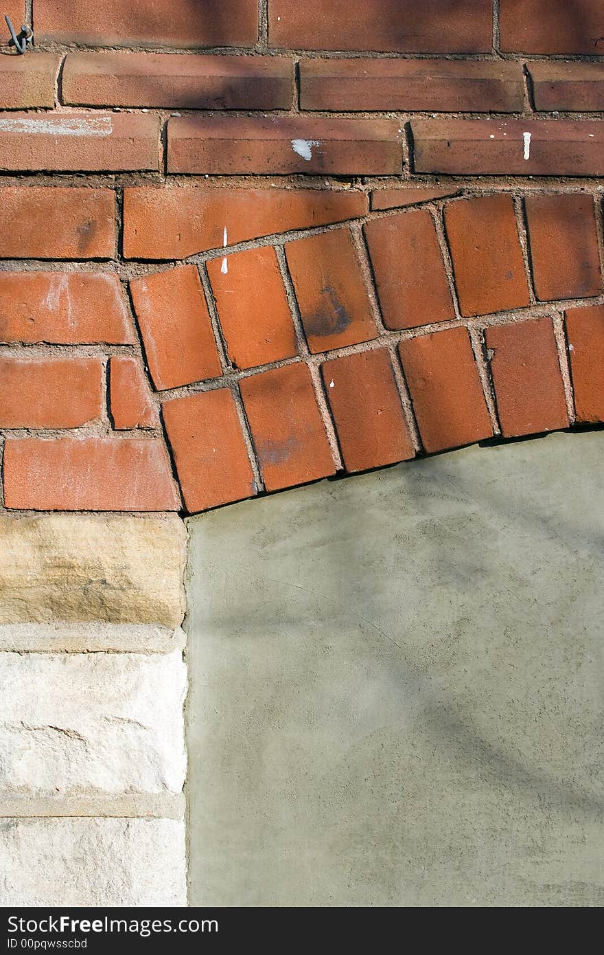 Old brick wall structure for background using. Old brick wall structure for background using