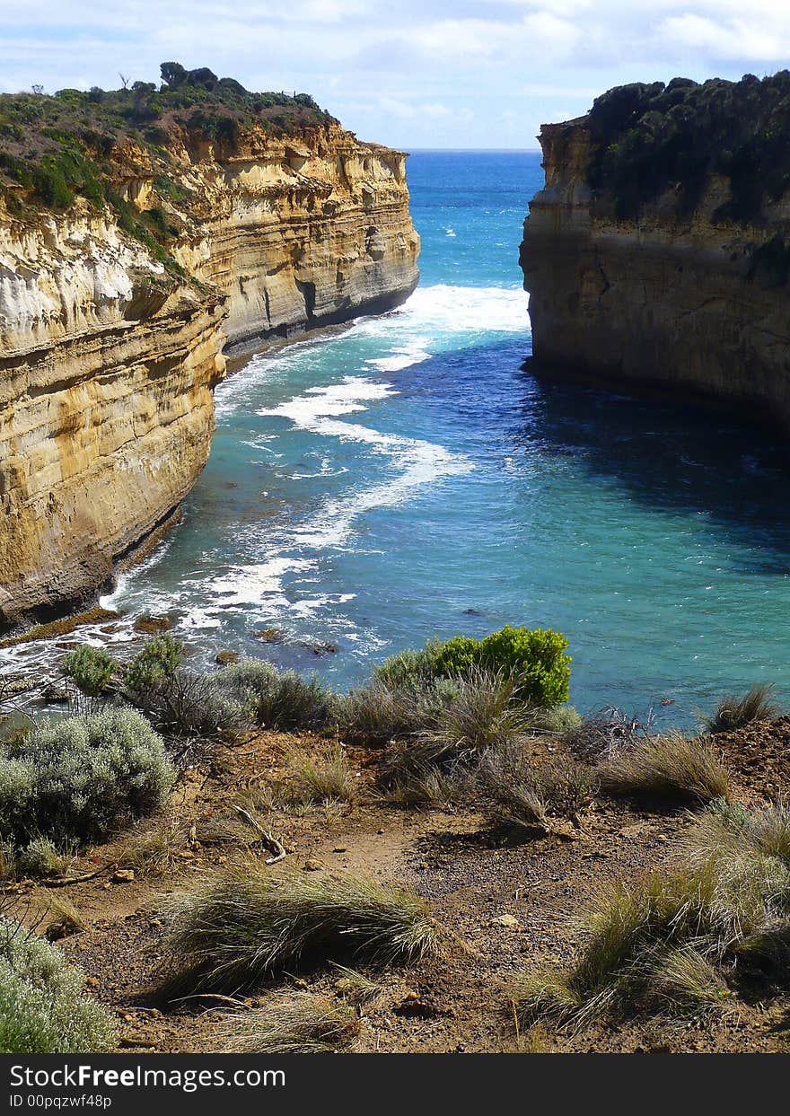 Rugged coastline, Great Ocean Road