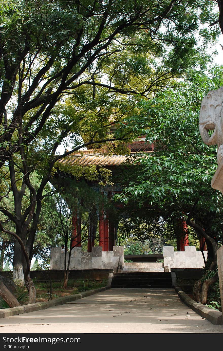 Pagoda in park