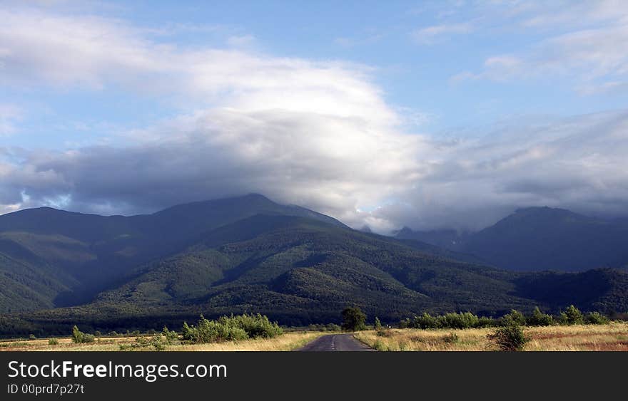 A pice of romanian mountains, Fagarasi Mountains in Transfagarasan, near Sibiu