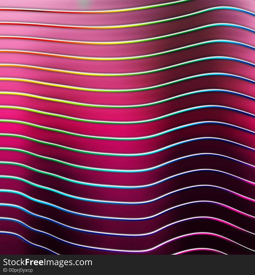 Colored lines on a page with smooth waves. Colored lines on a page with smooth waves