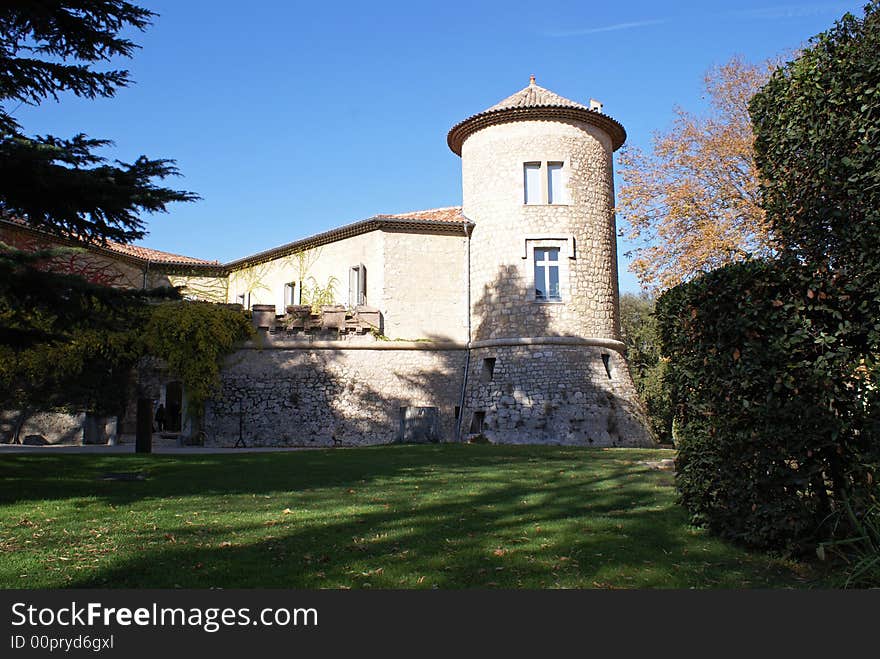 Castle in the village of Mouans-Sartoux located in French Riviera. Castle in the village of Mouans-Sartoux located in French Riviera