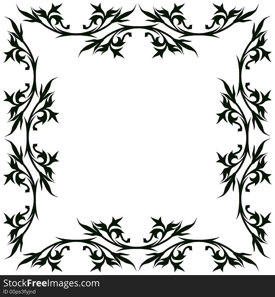 Vintage Floral Frame