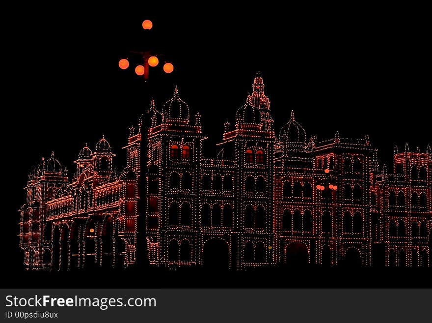 Mysore Palace In Dark-I