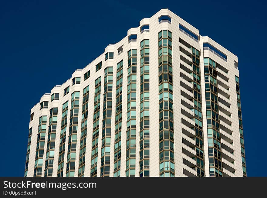 Modern High-Rise Condominiums in downtown Chicago.