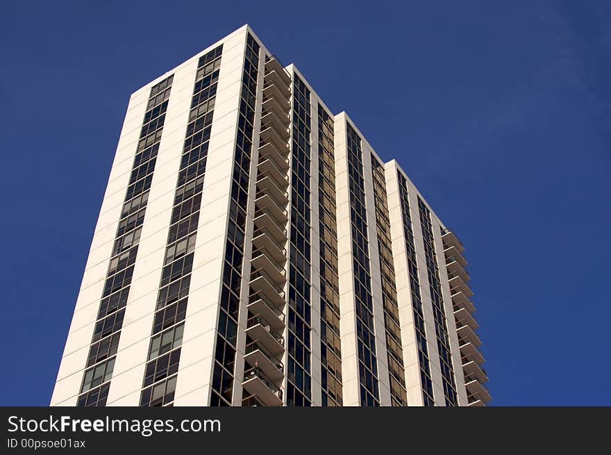 Modern High-Rise Condominiums in downtown Chicago.