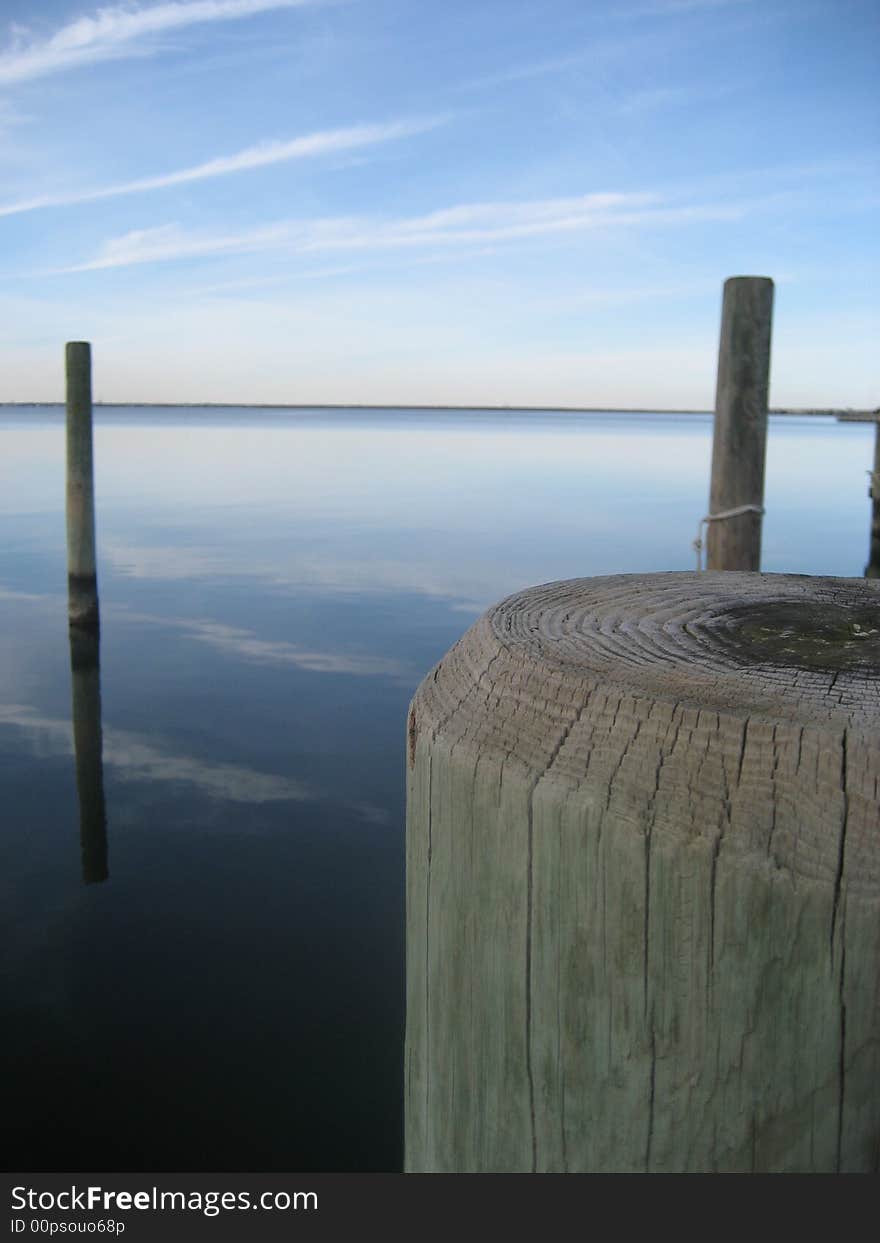 The still waters at the bay on Long Beach Island. The still waters at the bay on Long Beach Island